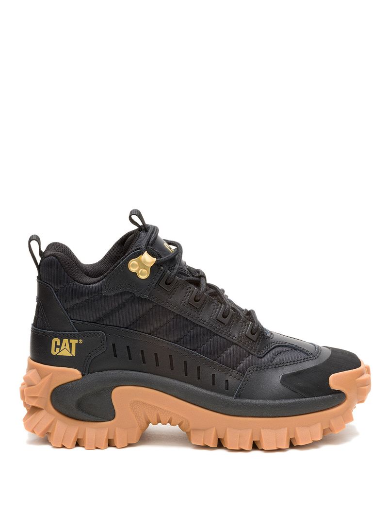Zapatilla-Con-Caña-Casual-Mujer--Intruder-Mid-Negra-Beige-Cat
