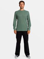 Polera Manga Larga Hombre Essential Thermal Verde Billabong