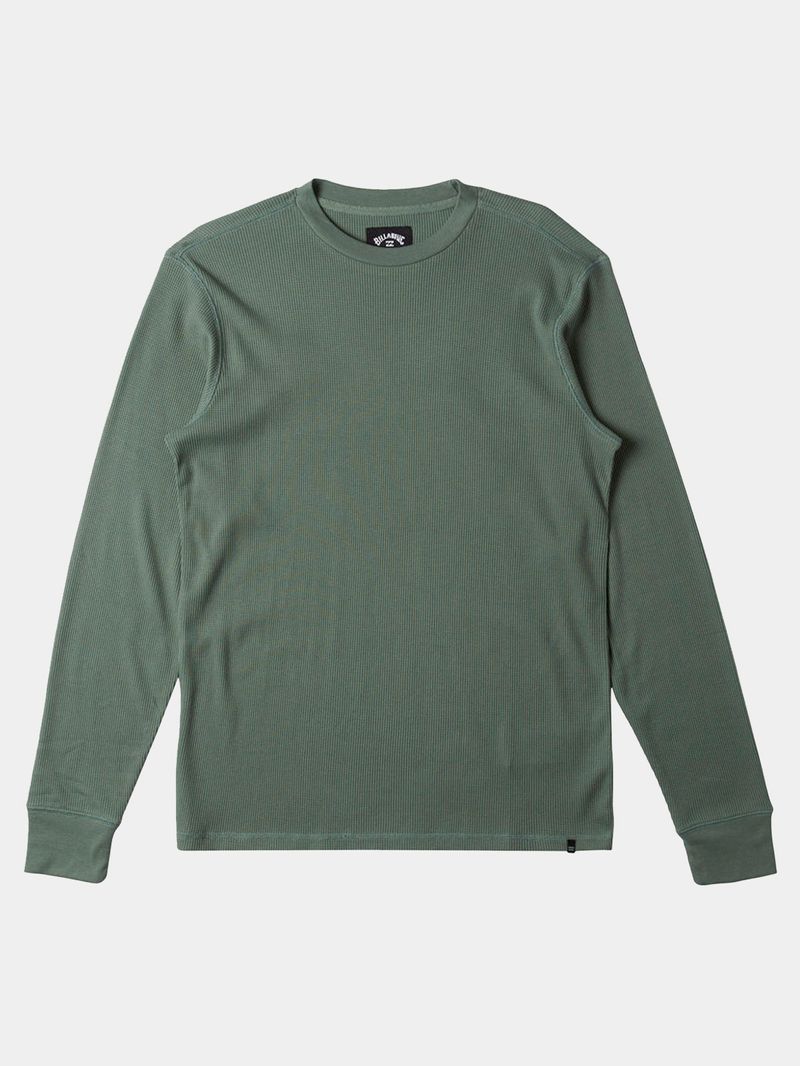 Polera Manga Larga Hombre Essential Thermal Verde Billabong