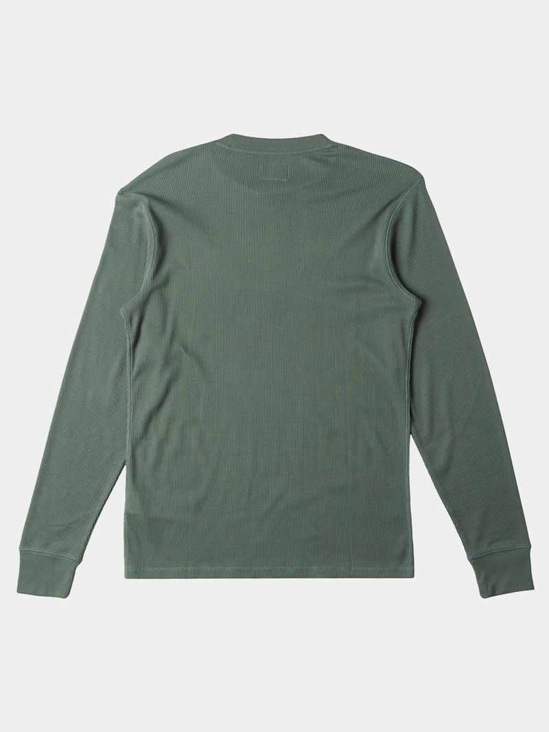 Polera Manga Larga Hombre Essential Thermal Verde Billabong