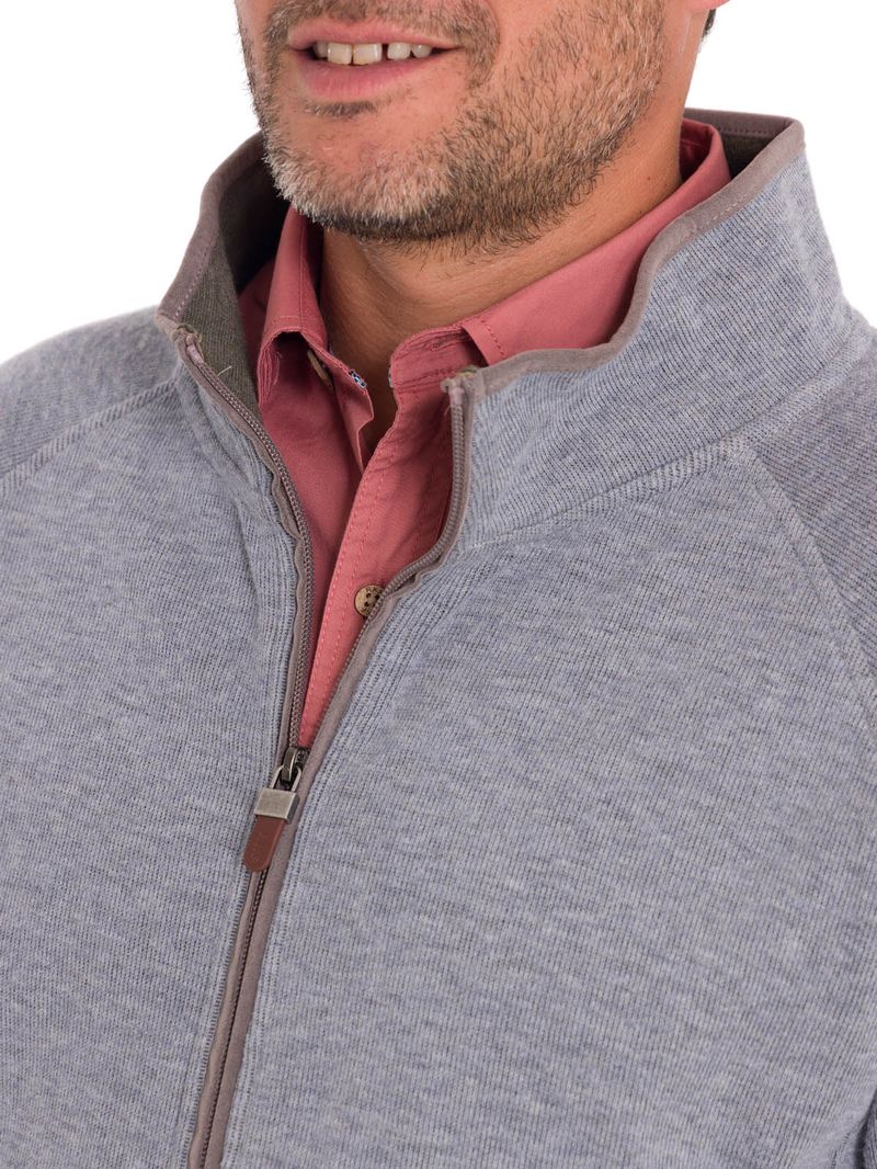 Poleron-Algodon-Organico-Hombre-Doble-Gris-Rockford