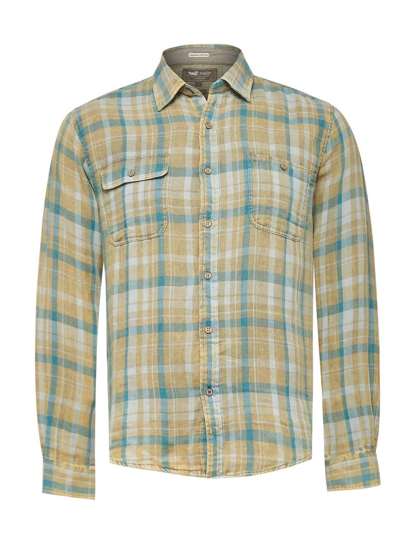 Camisa-Algodon-Organico-Hombre-Bradford-Verde-Rockford