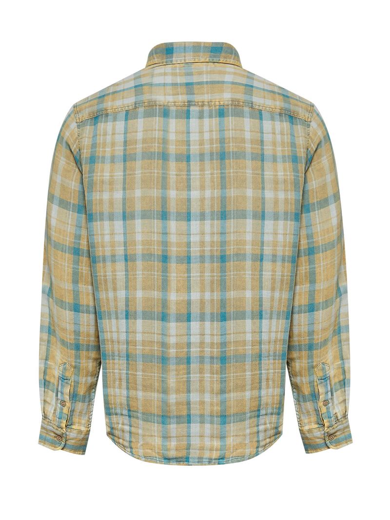 Camisa-Algodon-Organico-Hombre-Bradford-Verde-Rockford