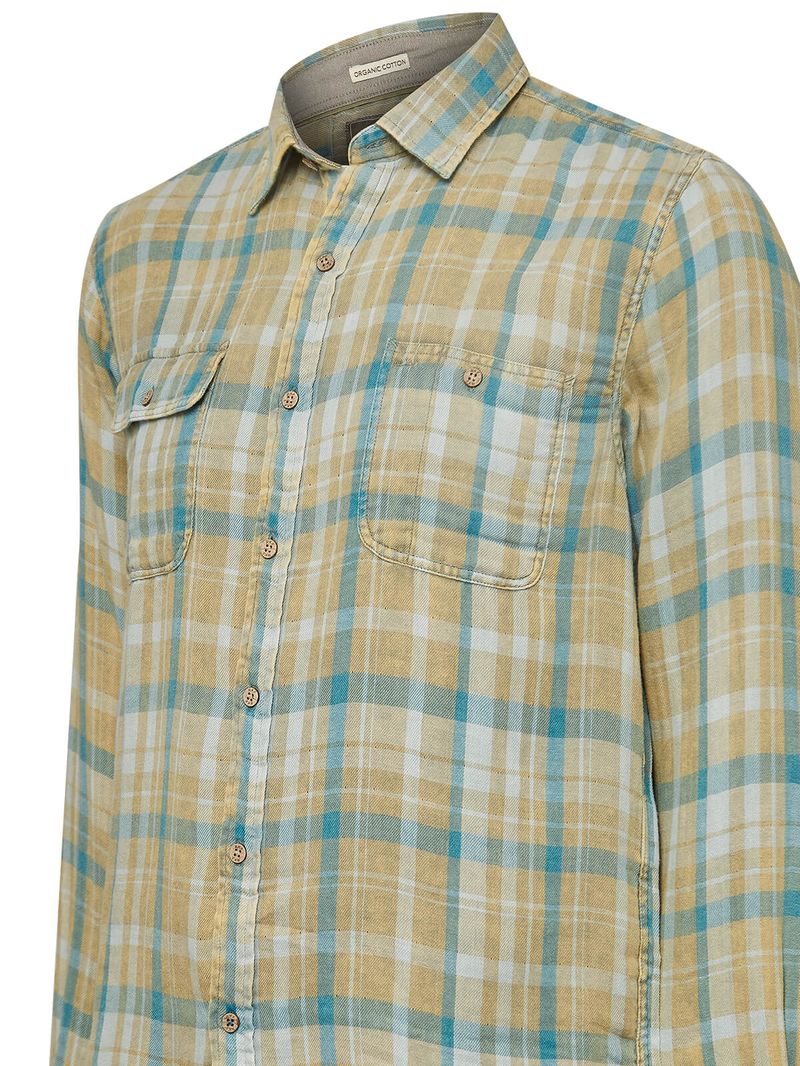 Camisa-Algodon-Organico-Hombre-Bradford-Verde-Rockford
