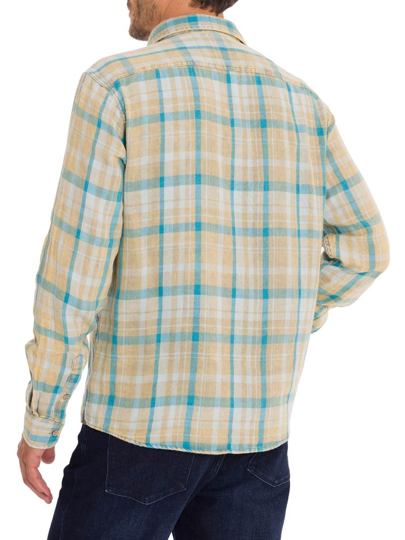 Camisa-Algodon-Organico-Hombre-Bradford-Verde-Rockford