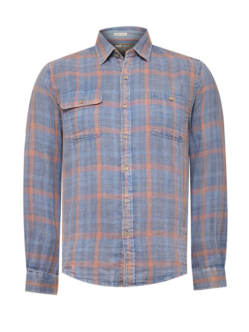 Camisa-Algodon-Organico-Hombre-Bradford-Azul-Rockford