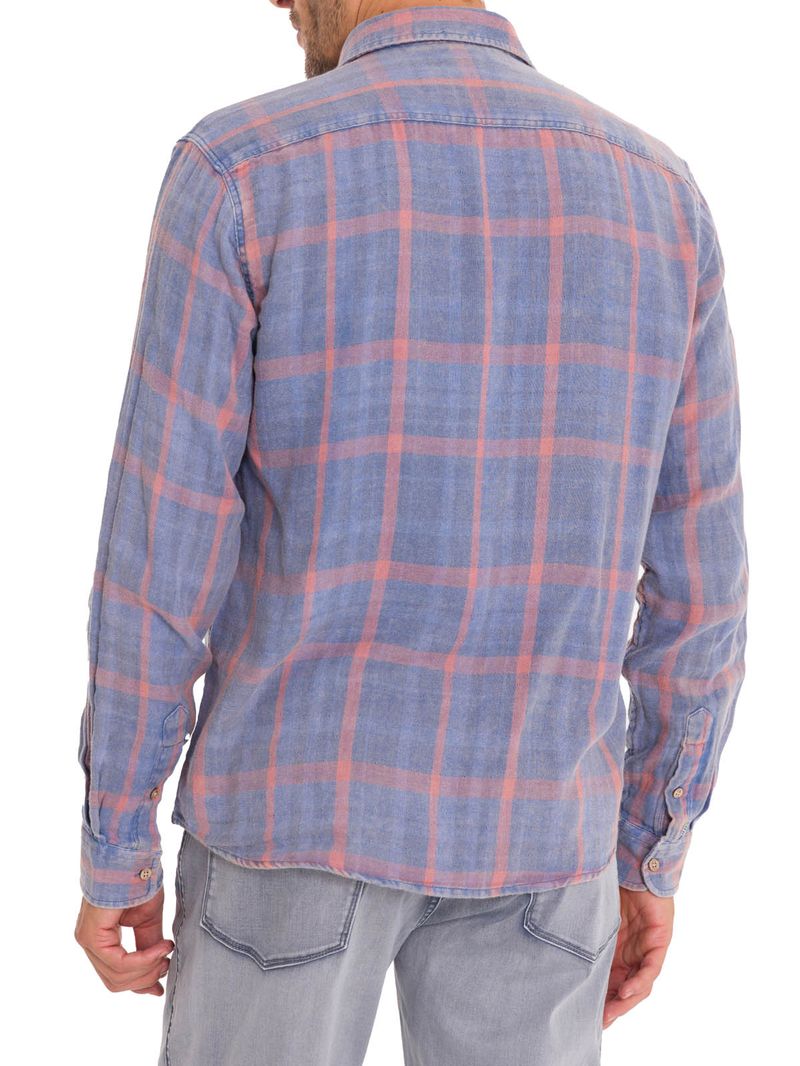 Camisa-Algodon-Organico-Hombre-Bradford-Azul-Rockford