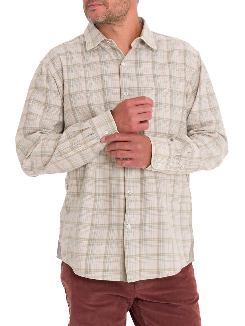 Camisa-Algodon-Organico-Hombre-Arbed-Verde-Rockford