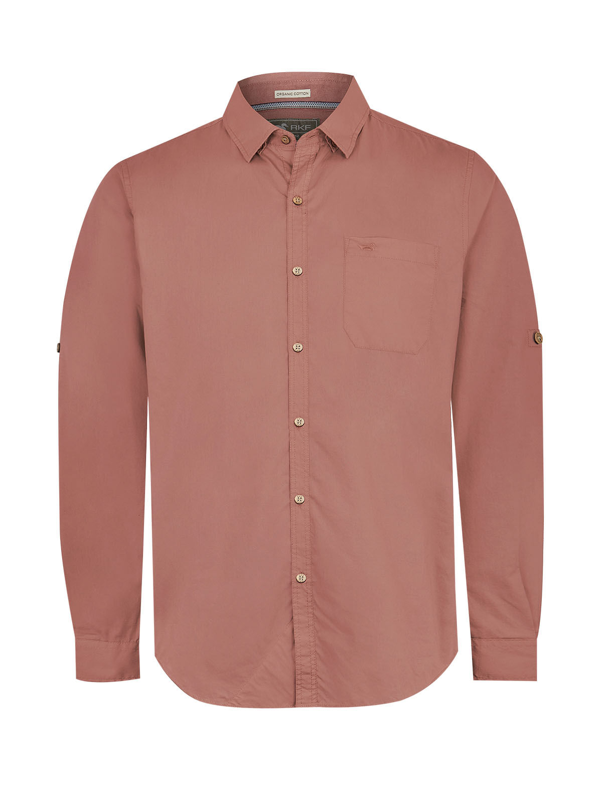 Camisa Algodón Orgánico Hombre Galiton Rosado Rockford