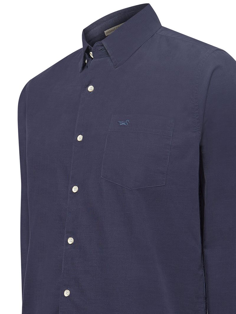 Camisa-Algodon-Organico-Hombre-Corduroy-Azul-Rockford