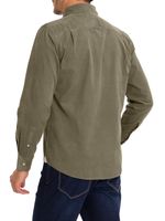 Camisa-Algodon-Organico-Hombre-Corduroy-Verde-Rockford