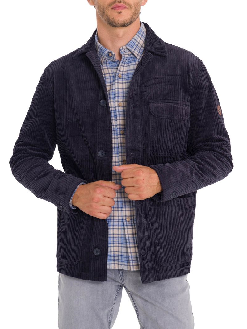 Overshirt-Algodon-Hombre-Bellagio-Azul-Rockford