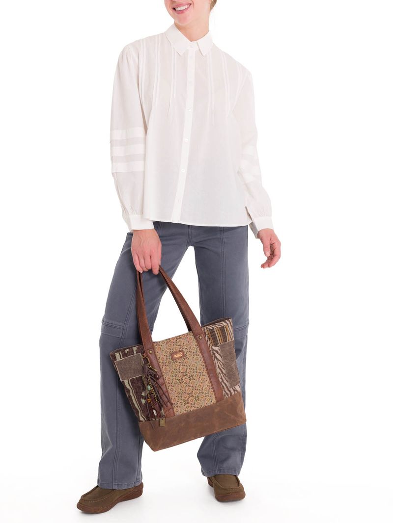 Blusa-Algodon-Organico-Mujer-Denali-Blanco-Rockford
