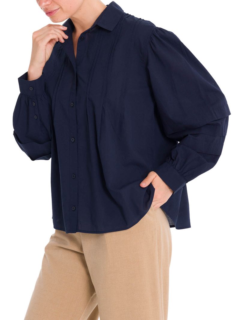 Blusa Algodón Orgánico Mujer Denali Azul Rockford