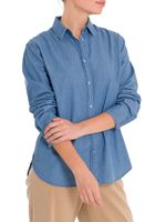 Blusa Algodón Orgánico Mujer Makalu Azul Rockford