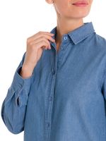 Blusa Algodón Orgánico Mujer Makalu Azul Rockford