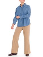 Blusa Algodón Orgánico Mujer Makalu Azul Rockford