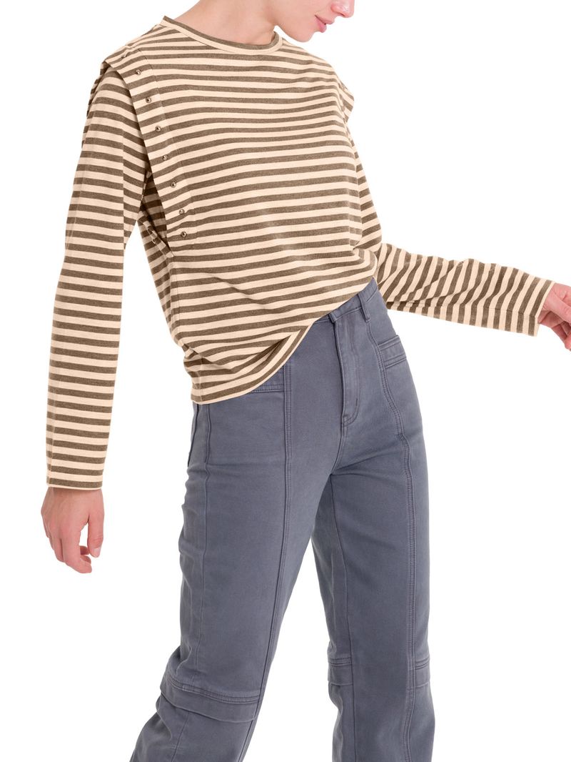 Polera Fibras Recicladas Mujer Diana Café Rockford