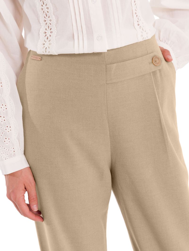 Pantalón Fibras Recicladas Mujer Hornacal Beige Rockford