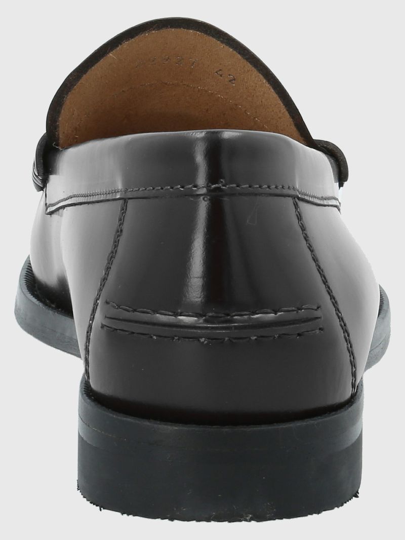 Mocasin Cuero Italiano Cerata Negro