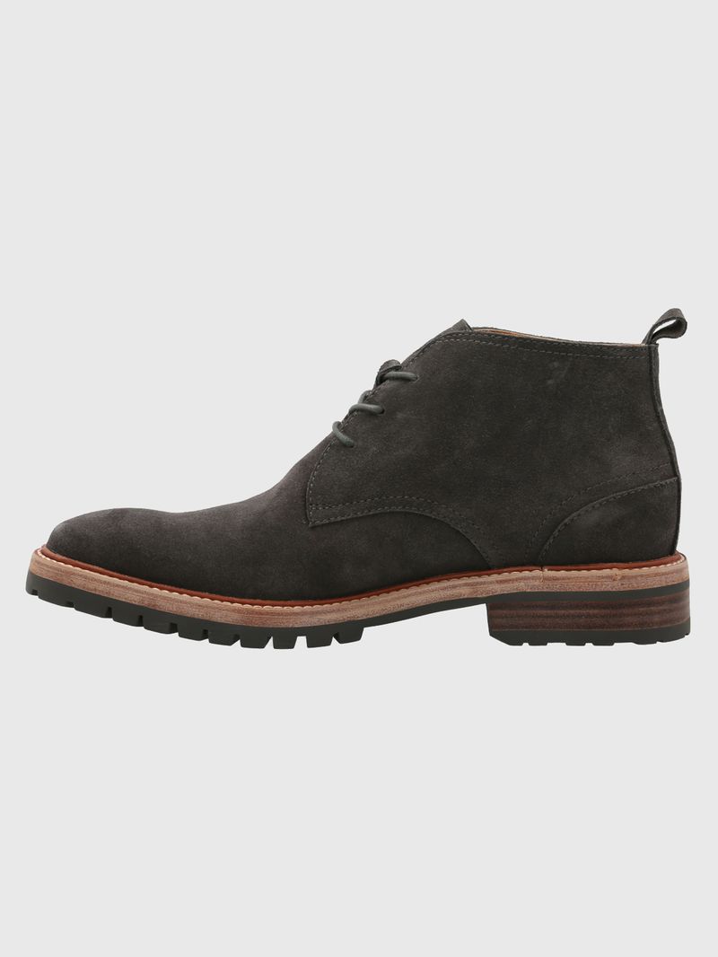 Botin Cuero Milvio Gris Oscuro