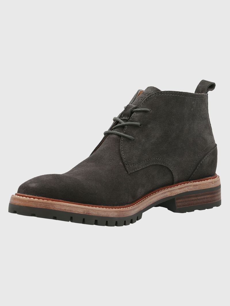 Botin Cuero Milvio Gris Oscuro