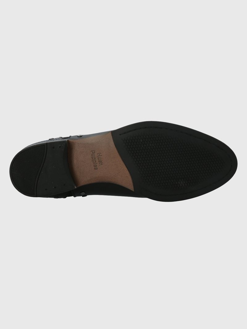Botin Cuero Alva Negro