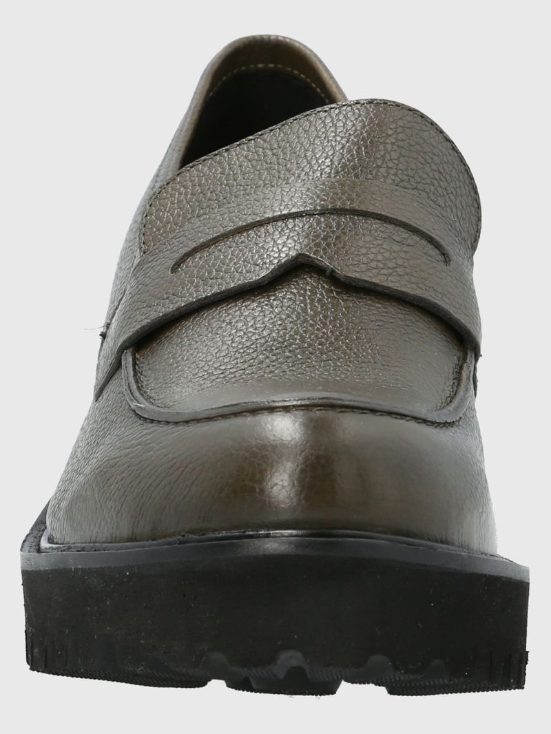 Mocasin Cuero Sophie Verde