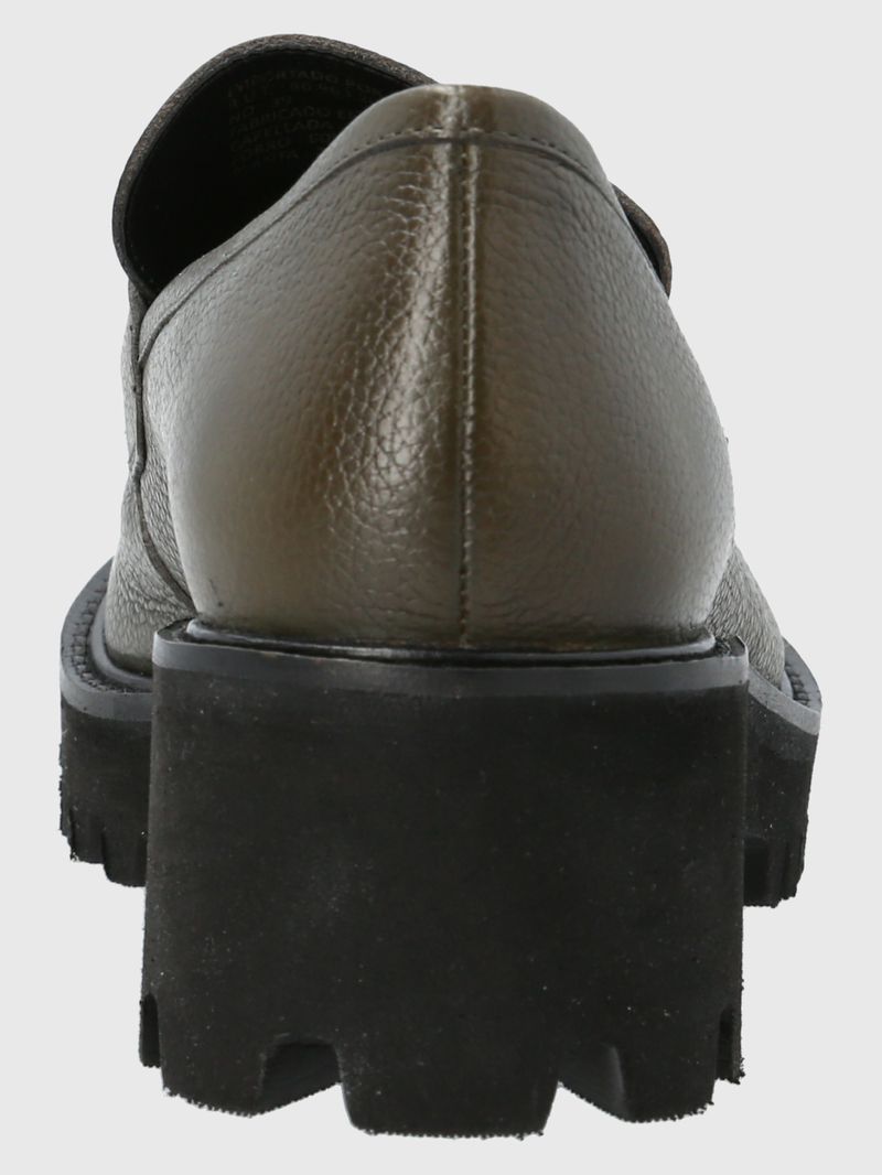 Mocasin Cuero Sophie Verde