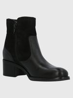 Botin Cuero Ellee Negro