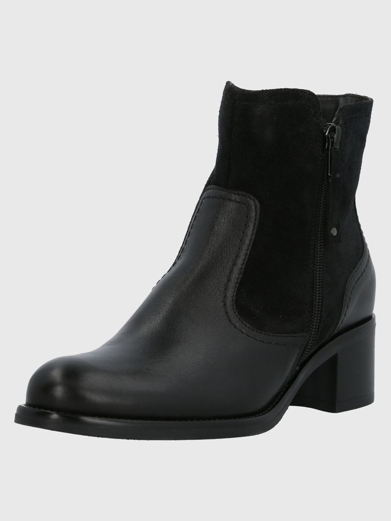 Botin Cuero Ellee Negro