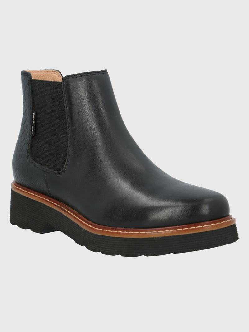 Botin Cuero Bonnie Negro
