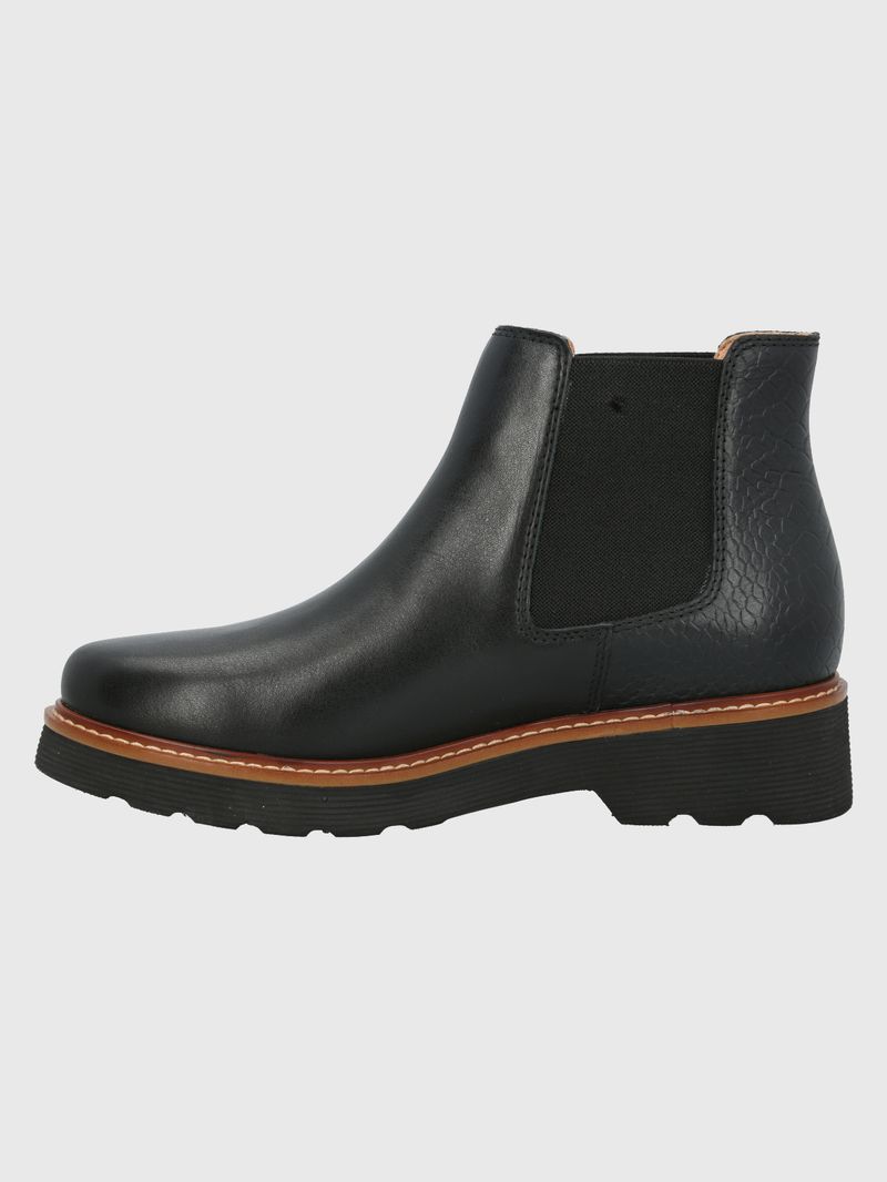 Botin Cuero Bonnie Negro