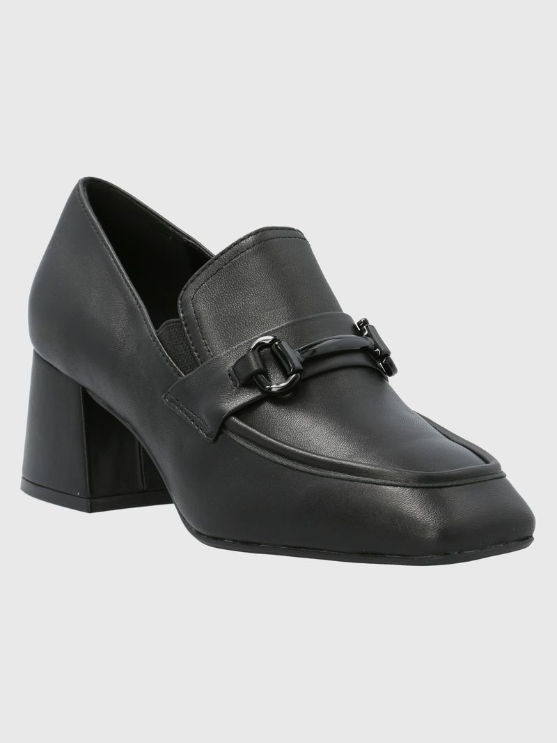 Zapato Cuero Zara Negro