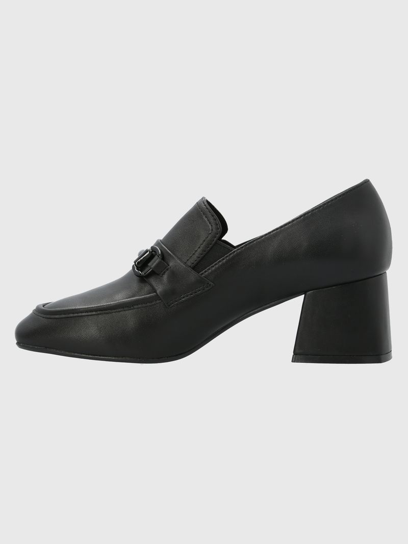 Zapato Cuero Zara Negro