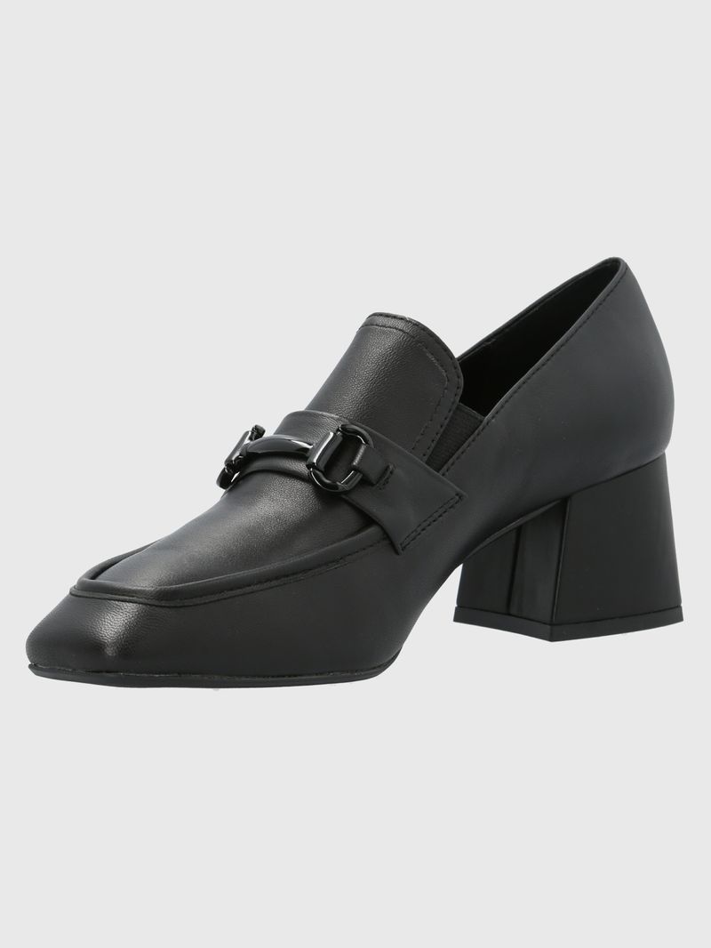 Zapato Cuero Zara Negro