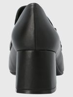 Zapato Cuero Zara Negro