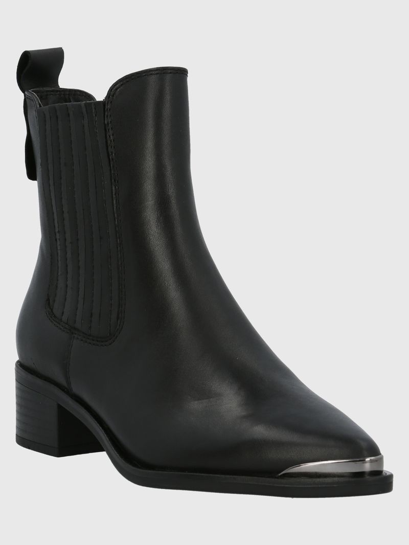 Botin Cuero Dorothea Negro