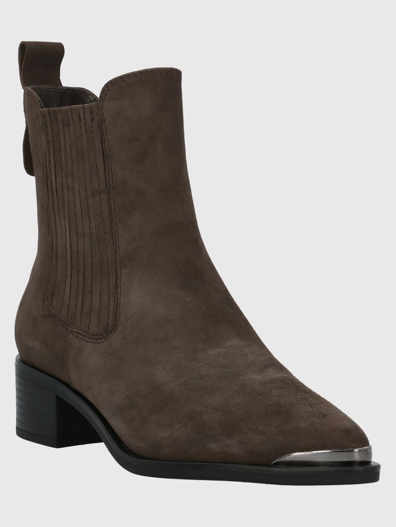 Botin Cuero Dorothea Gris