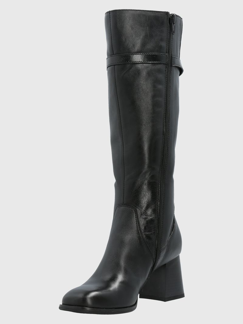 Bota Cuero Cladia Negra