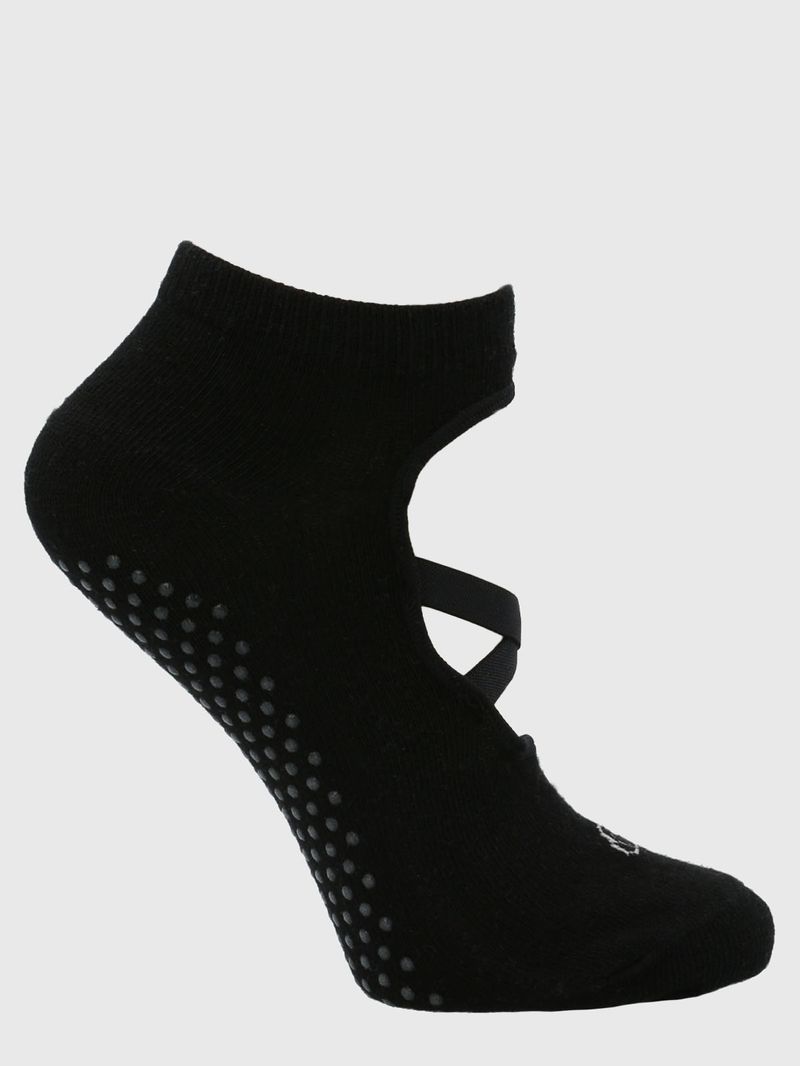 Calcetin-Pilates-Mujer-Active-Grip-Negro-Bsoul