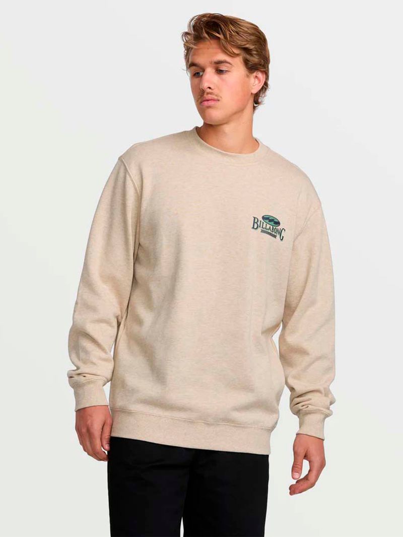 Poleron Hombre Short Sands Crew Beige Billabong