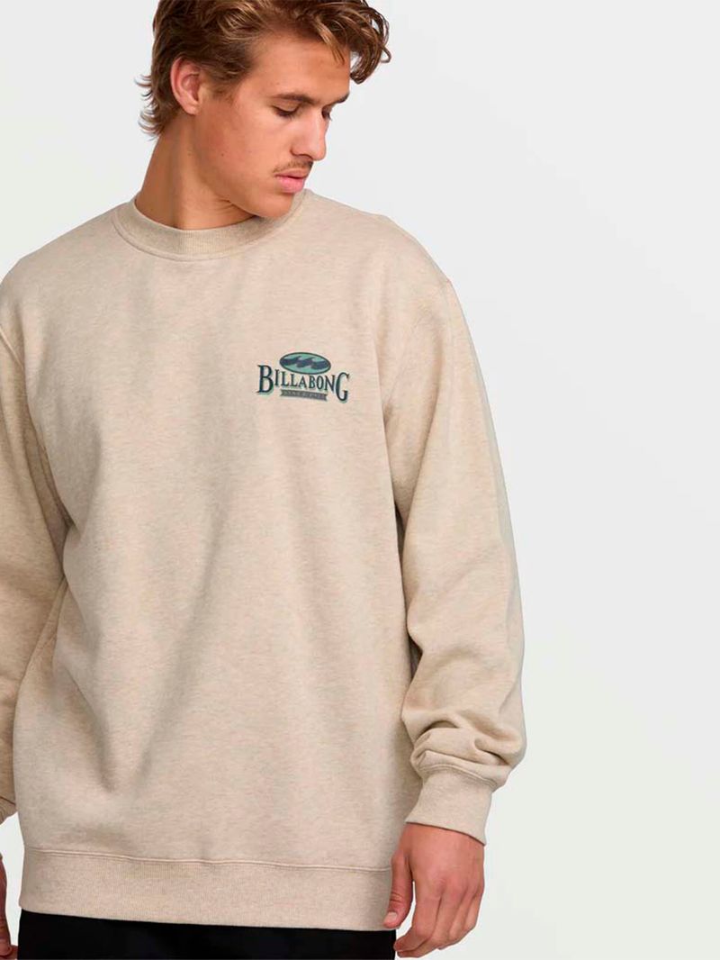 Poleron Hombre Short Sands Crew Beige Billabong
