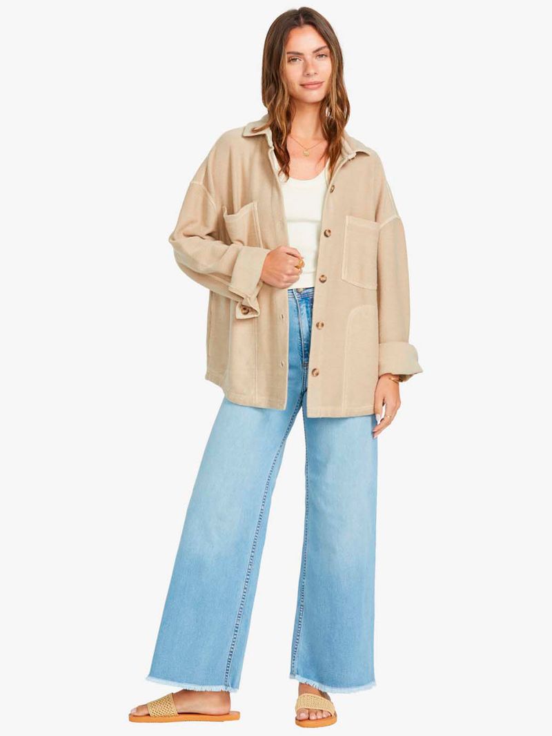 Chaqueta Mujer Everytime Beige Billabong
