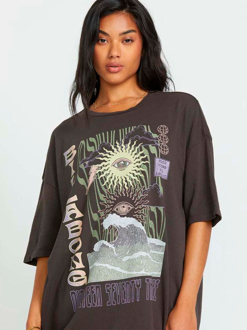 Polera Mujer Swell Trip Negra Billabong