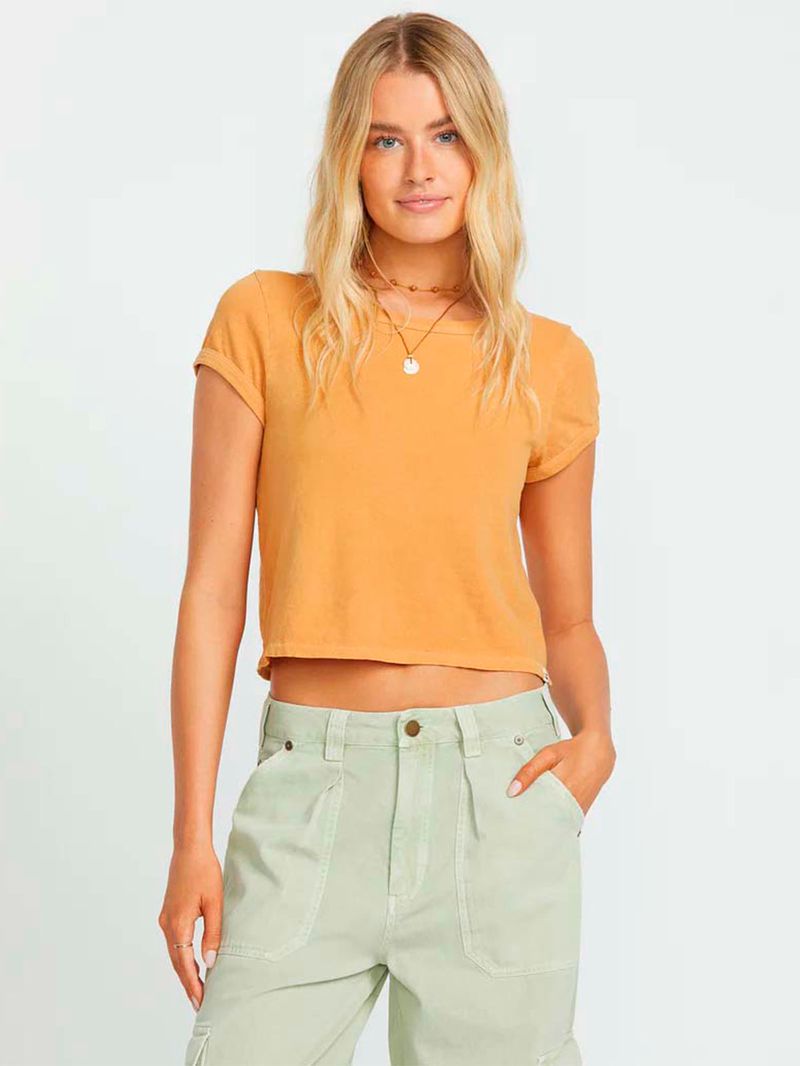 Polera Manga Corta Mujer Daily Café Billabong