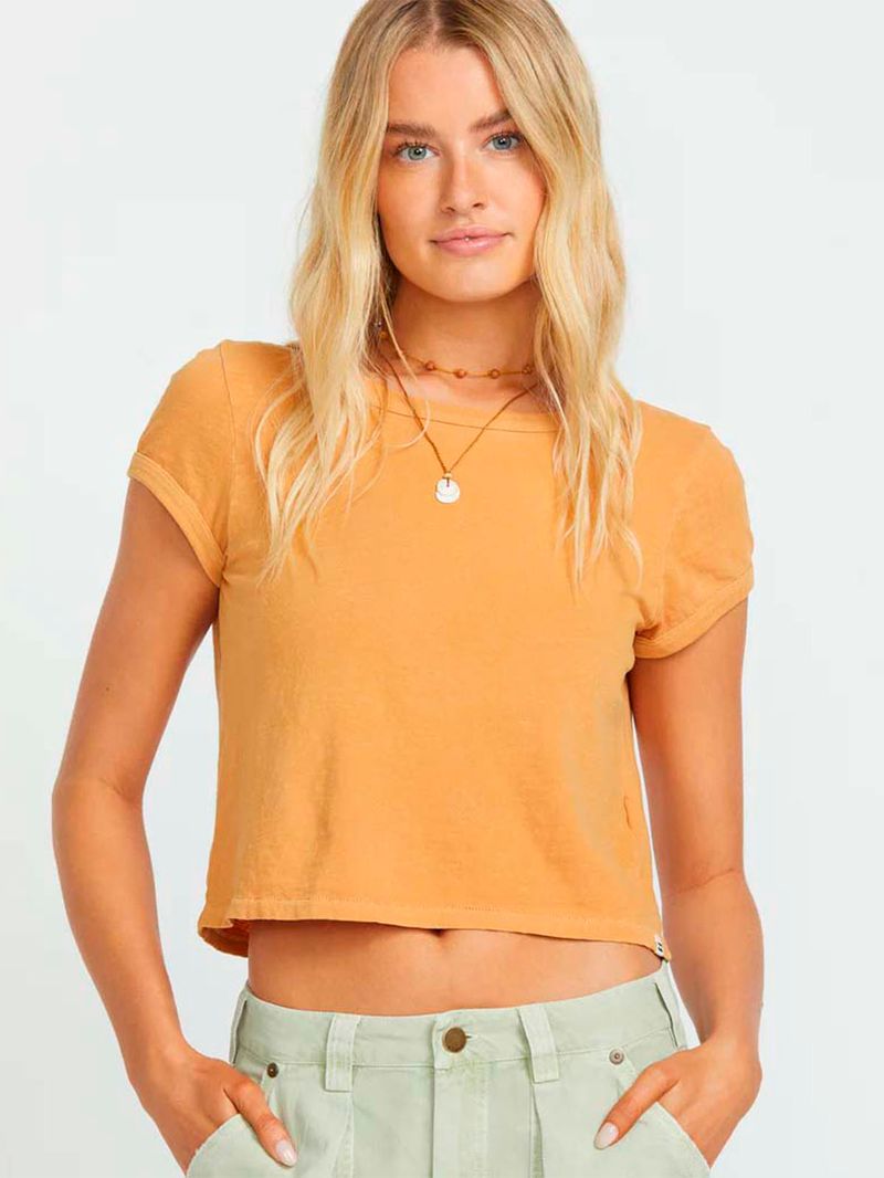 Polera Manga Corta Mujer Daily Café Billabong