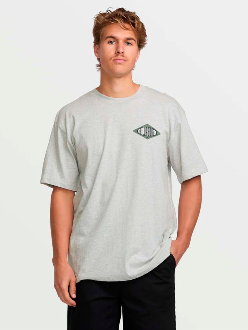Polera-Manga-Corta-Hombre-Walled-Regular-Gris-Billabong