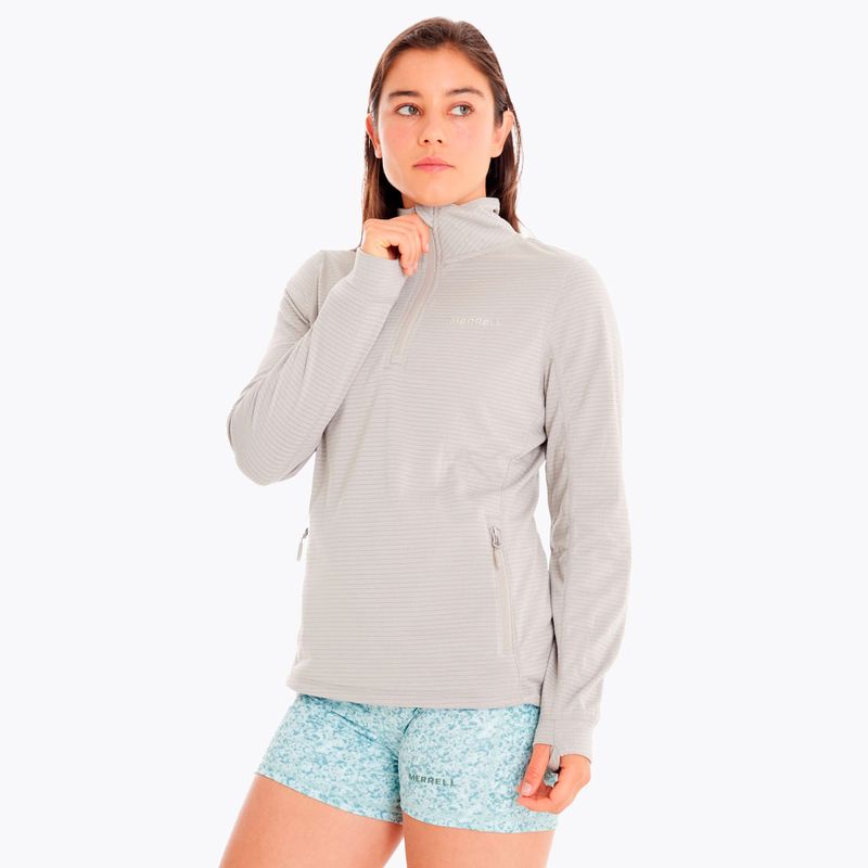 Poleron-Mujer-Trail-Running-Redwood-Gris-Merrell