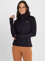 Poleron-Mujer-Half-Zip-Negro-Bsoul